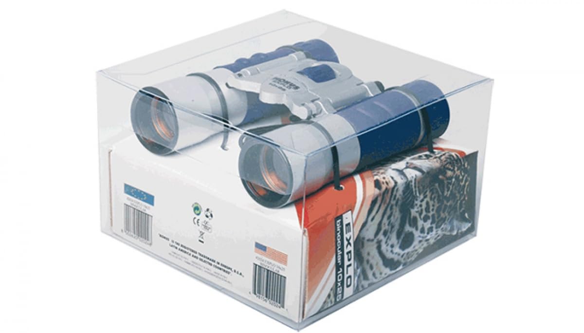 KONUS EXPLO 8X21 Binocolo in gomma argento azzurro, militare caccia montagna