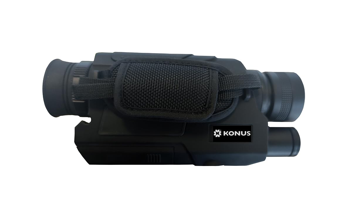 KONUS KONUSPY-18 Monocolo Notturno Digitale con Zoom Potente 6-36x, Illuminatore Laser per Visione al Buio, Immagini Nitide 640x480