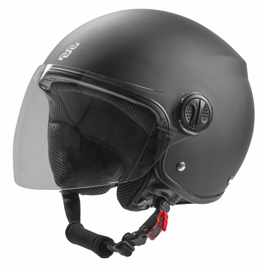 Casco JET ARIA 22-06 nero op Tg L