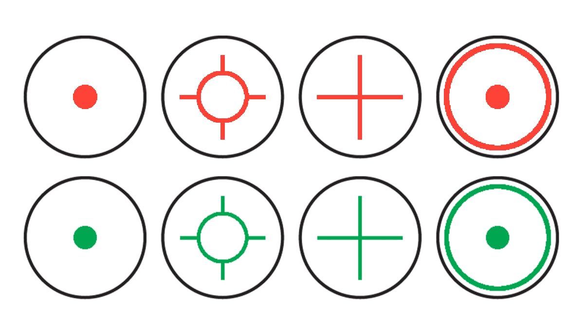 KONUS Ottica con 4 Tipi Diversi di Reticoli