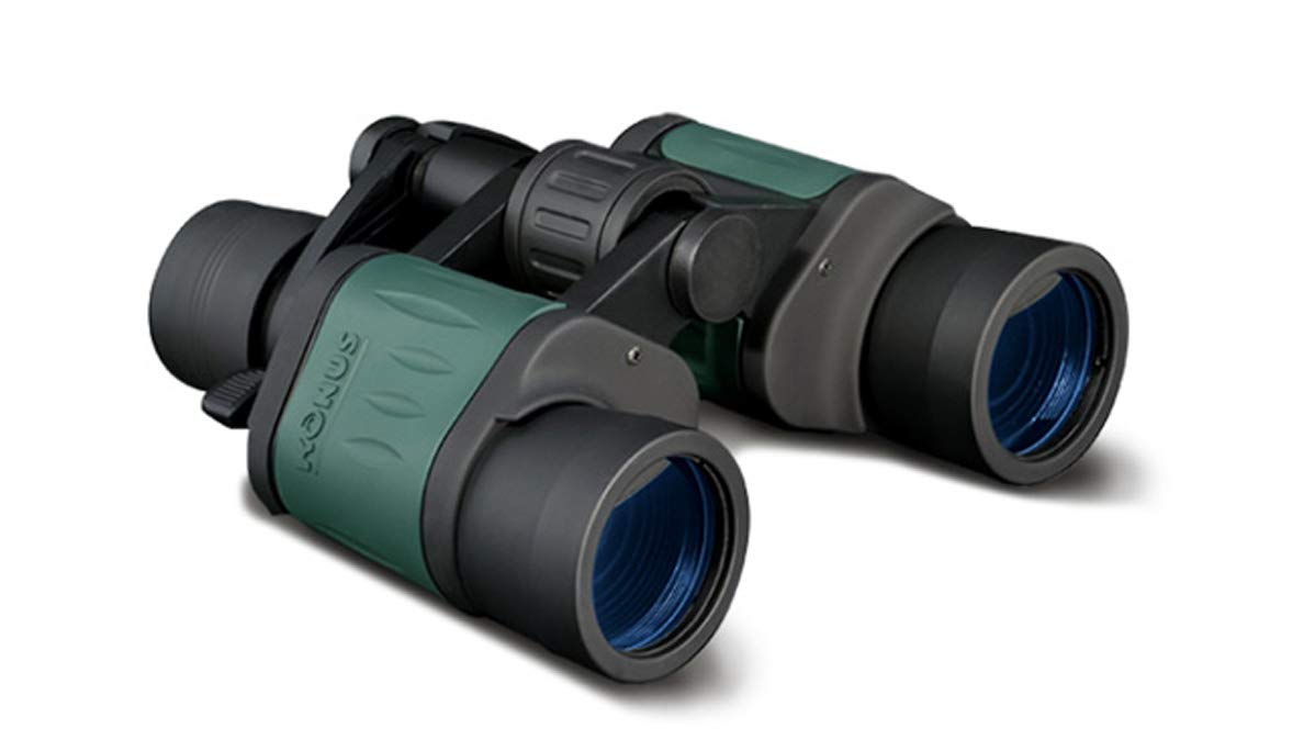 KONUS NEWZOOM 24x50 Binocolo da Caccia, Trekking e Birdwatching, gommato verde, Zoom Variabile 8-24x50