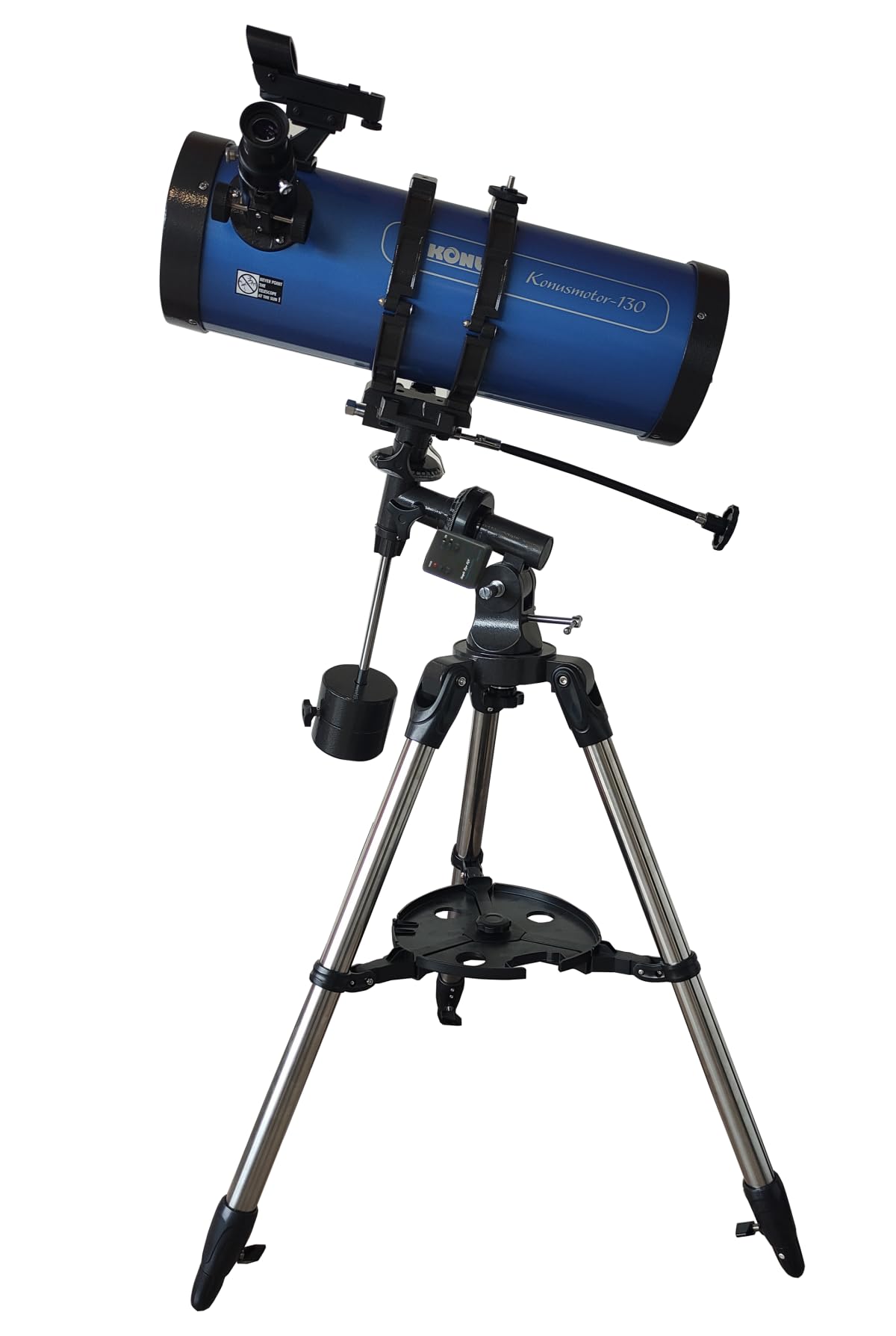 KONUS KONUSMOTOR-130 Telescopio Astronomico Rifrattore Newton con Diametro 130 mm, Lunghezza Focale 1000 mm e Motore in Ascensione Retta