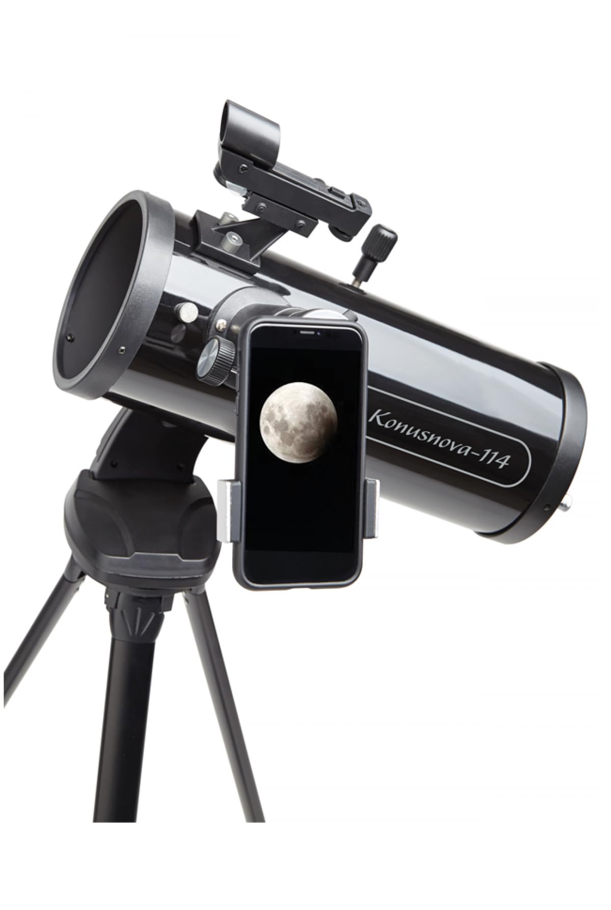 KONUS KONUSNOVA-114 Telescopio Astronomico Rifrattore Newton con Diametro 70 mm, Lunghezza Focale 900 mm e Treppiede.