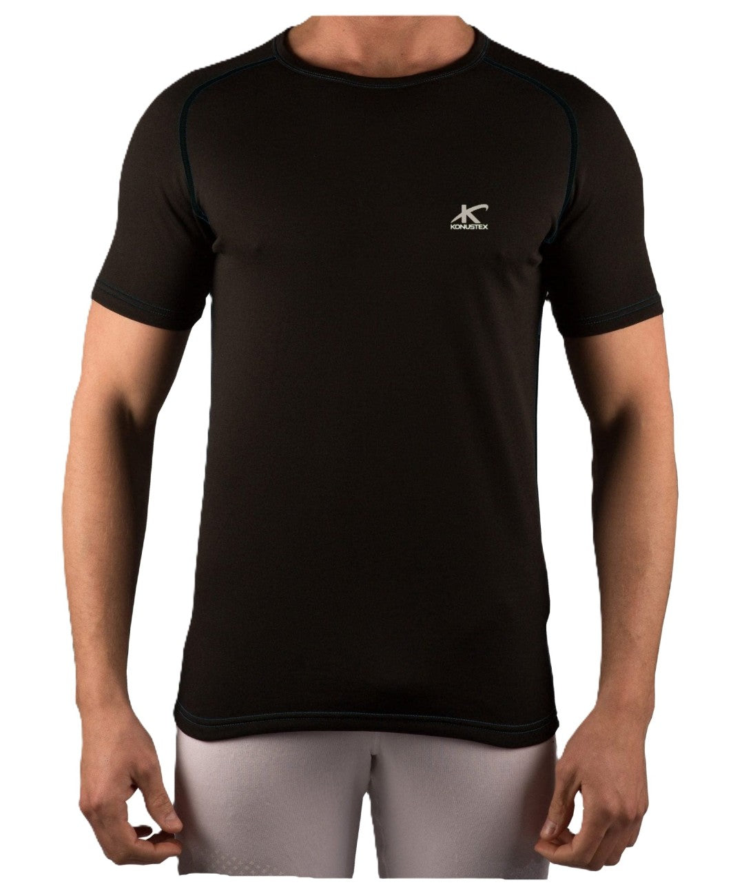 KONUSTEX VIVRE-20 T-shirt maglia caccia outdoor uomo Polipropilene Nera