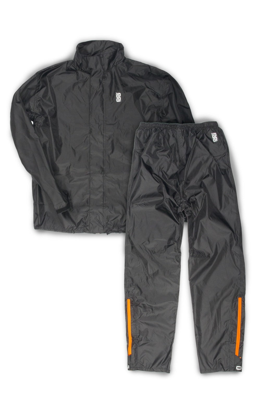 Antipioggia moto OJ SYSTEM SET NERO leggero compatto giacca e pantaloni