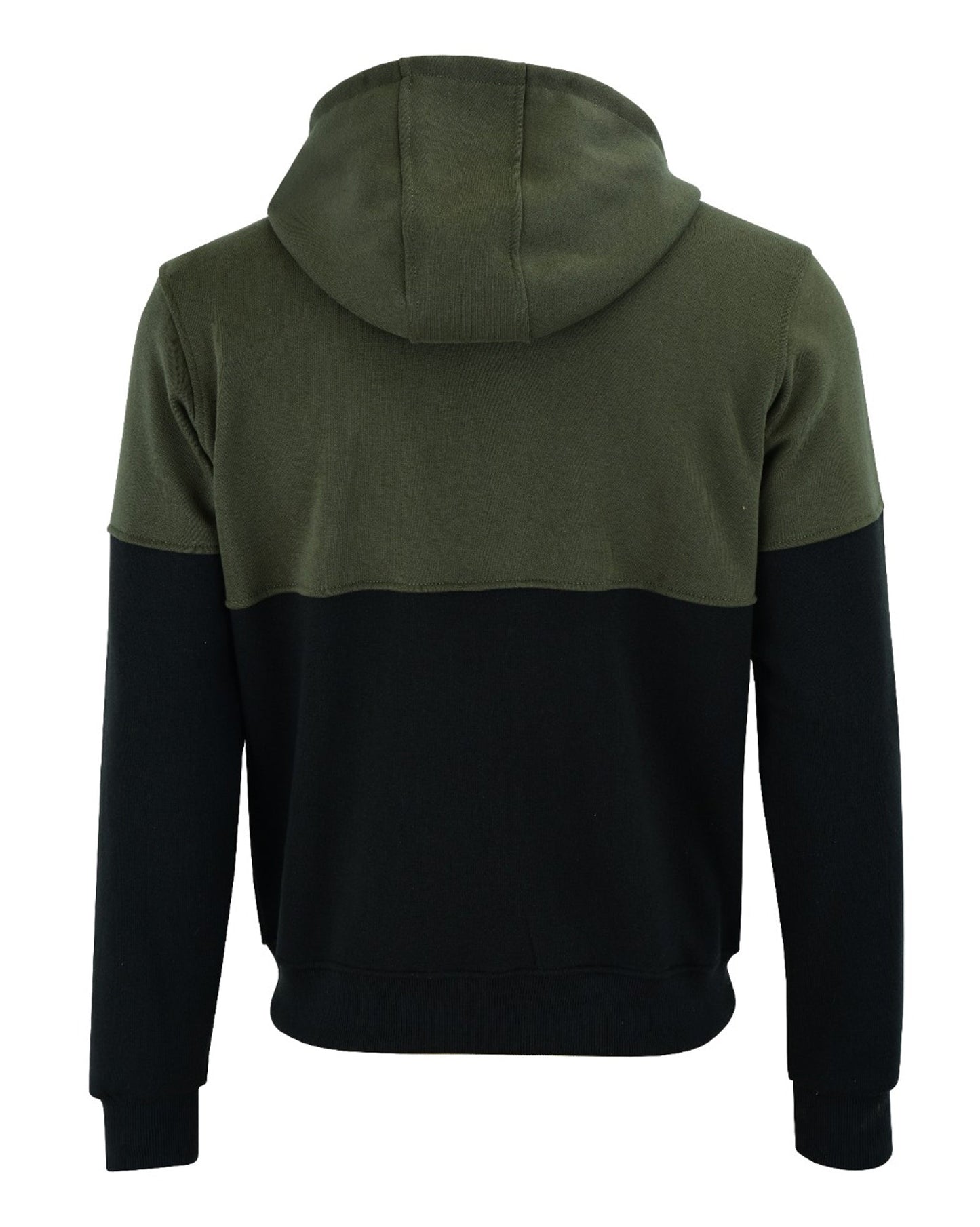 Felpa KONUSTEX LYSEO verde nera con cappuccio e rinforzi #357 - OnTheRoad.shop - KONUSTEX