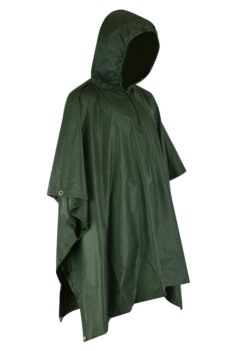 Giacca da caccia KONUSTEX LAXO PONCHO verde leggero impermeabile anti vento - OnTheRoad.shop - KONUSTEX