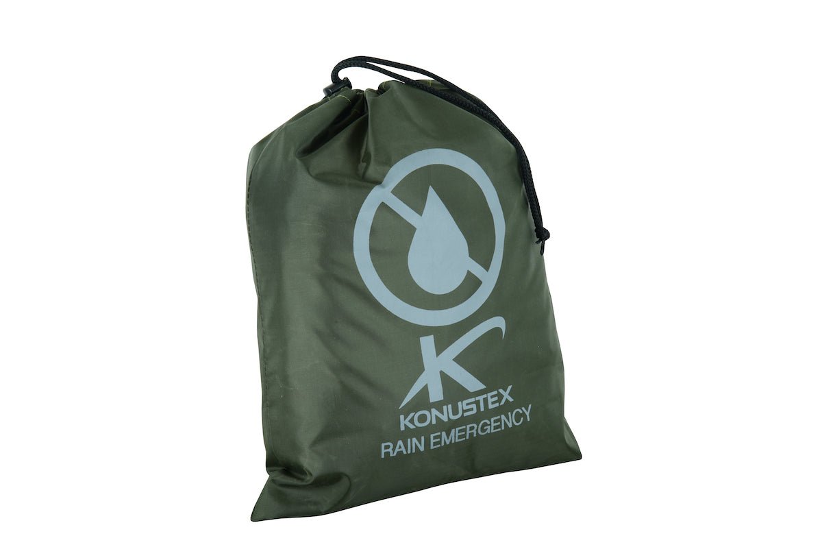 Giacca da caccia KONUSTEX LAXO PONCHO verde leggero impermeabile anti vento - OnTheRoad.shop - KONUSTEX