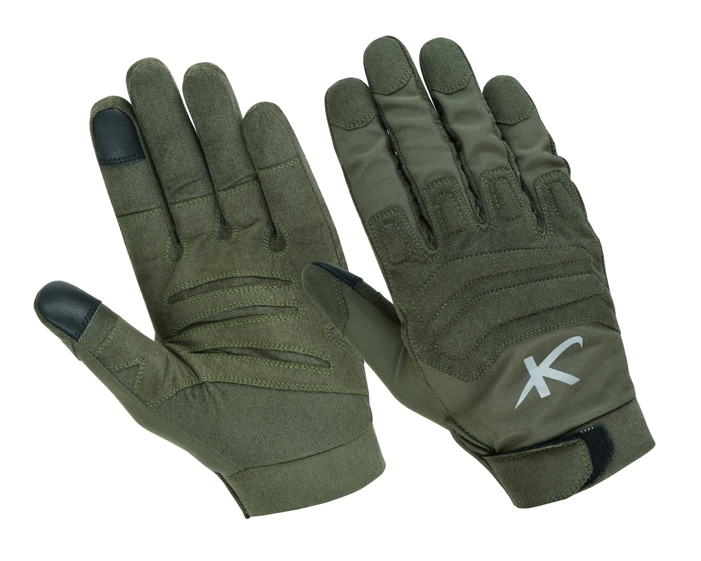 Guanti da caccia KONUSTEX GLADIO verde tattici touch screen - OnTheRoad.shop - KONUSTEX