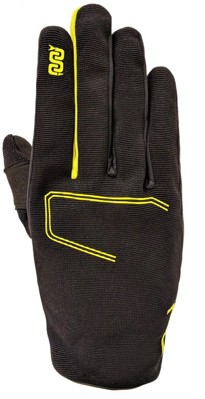 Guanti estivi OJ MINIMAL in tessuto, nero e giallo fluo - OnTheRoad.shop - OJ