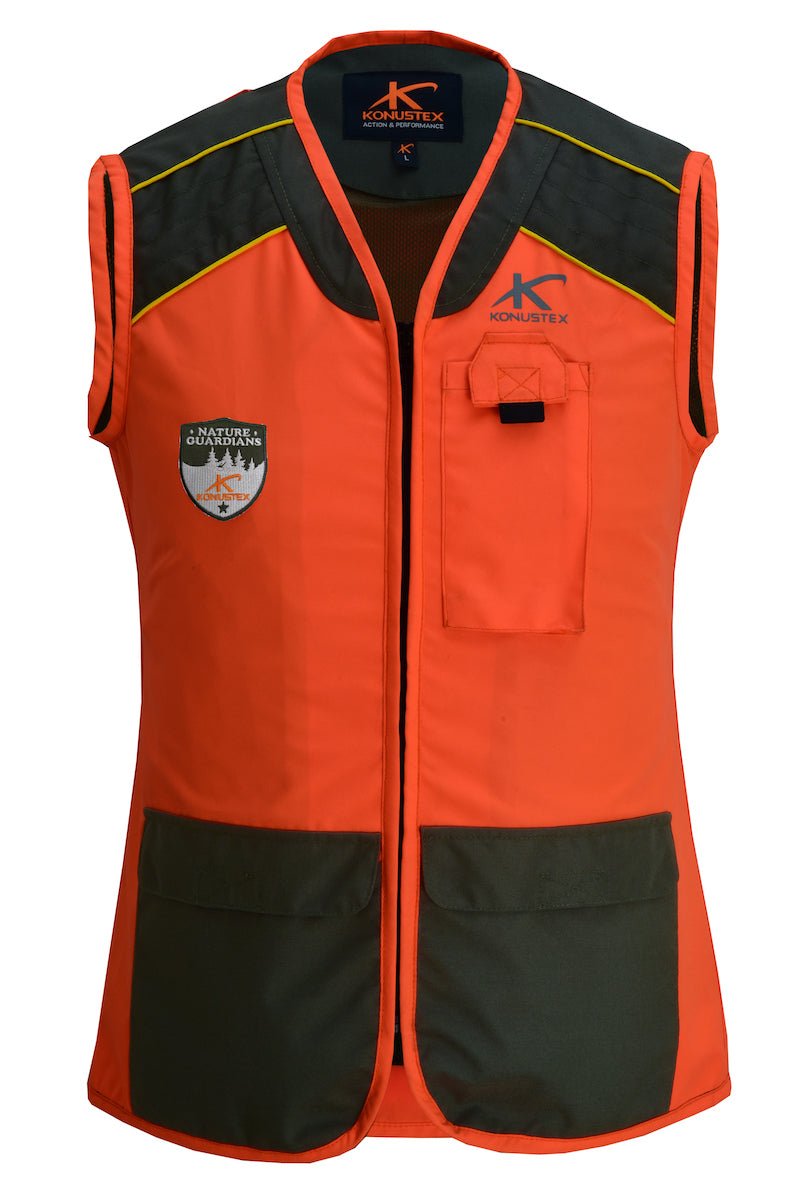 KONUSTEX GAMETOP LADY Gilet da caccia da donna arancione resistente all’acqua, battuta al cinghiale OnTheRoad.shop KONUSTEX