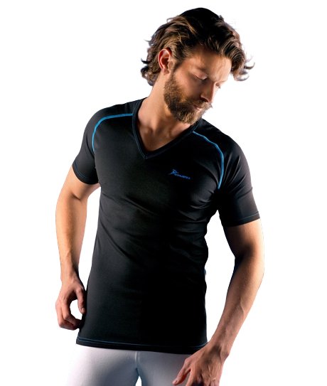 T-shirt maglia caccia outdoor KONUSTEX K-MOVE 25 uomo sportiva Polipropilene Nero - OnTheRoad.shop - KONUSTEX