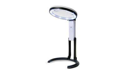 KONUS FLEXO-120 Lente da Lavoro, Zoom 2x-5x con Luce, Batterie Incluse