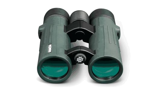 KONUS KONUSREX 10x42 Binocolo Verde a Ponte Aperto con Ottiche a Trattamento Silver, Super Leggero, con Zoom 10x42