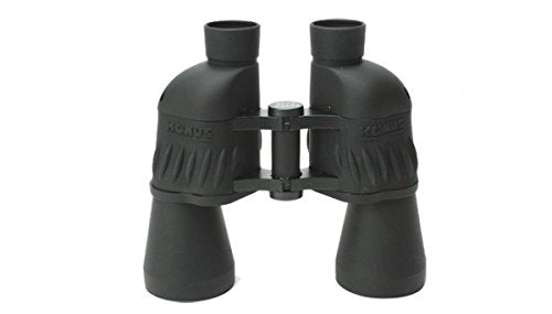 KONUS SPORTY 10x50 Binocolo Gommato Nero con Ottiche Rivestite in Rubino, Messa a Fuoco Costante, con Zoom 10x50