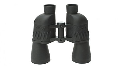 KONUS SPORTY 10x50 Binocolo Gommato Nero con Ottiche Rivestite in Rubino, Messa a Fuoco Costante, con Zoom 10x50