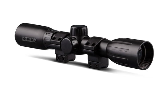 KONUS Konusfire 4x32 Ottica Professionale Dotata di Anelli per Slitta, Zoom 4x32