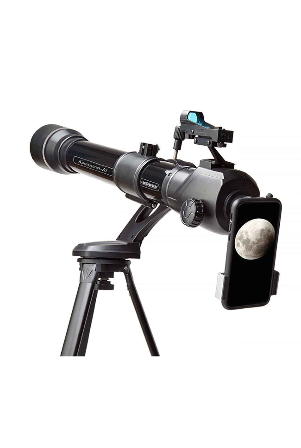 KONUS KONUSNOVA-70 Telescopio Astronomico Rifrattore Newton con Diametro 70 mm, Lunghezza Focale 900 mm e Treppiede.