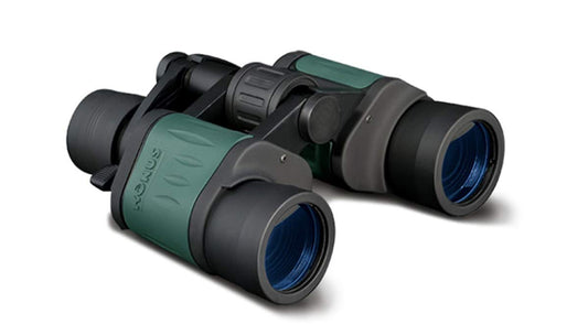 KONUS NEWZOOM 24x50 Binocolo da Caccia, Trekking e Birdwatching, gommato verde, Zoom Variabile 8-24x50
