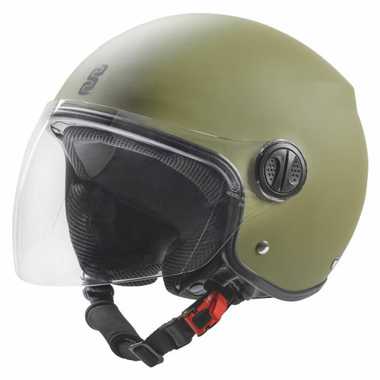 Casco JET ARIA 22-06 verde op Tg M