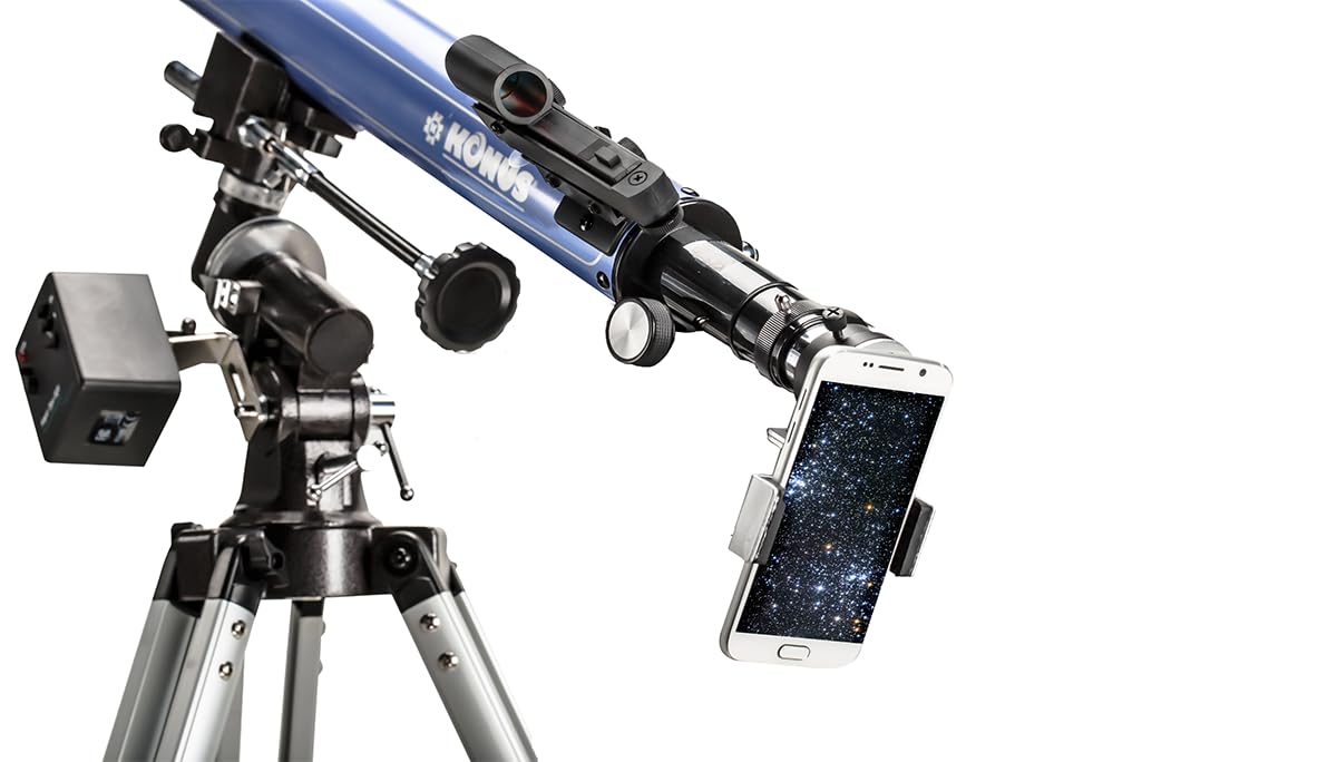 Konus KONUSTART-900B, Telescopio rifrattore con treppiede Unisex-Adulto, Blu, Size D.60/Size F.900