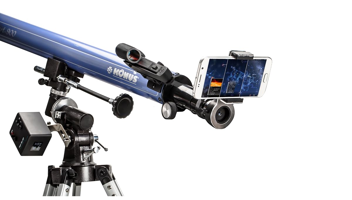Konus KONUSTART-900B, Telescopio rifrattore con treppiede Unisex-Adulto, Blu, Size D.60/Size F.900