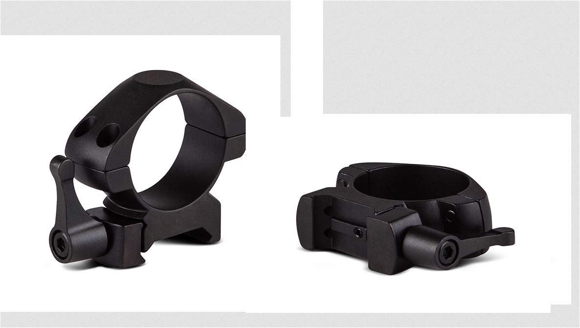 KONUS STEEL-QR 25,4 mm -LOW Set di Anelli di Montaggio per Ottiche in Acciaio di Alta Qualità