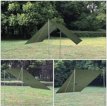 Giacca da caccia KONUSTEX LAXO PONCHO verde leggero impermeabile anti vento