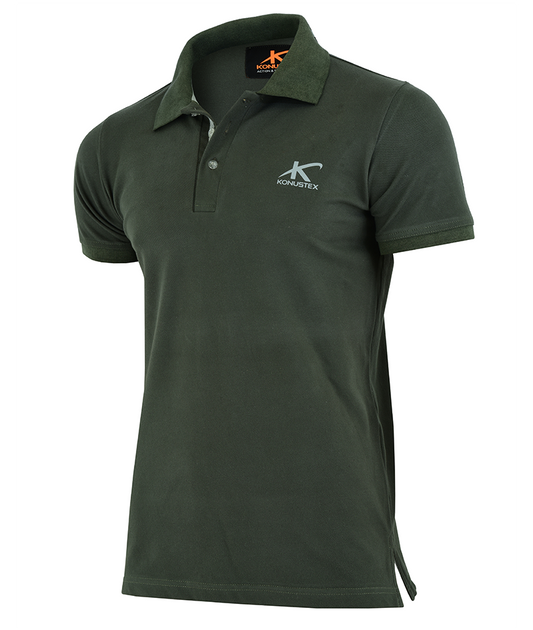 ANA - KONUSTEX UNITARY T-shirt POLO Maglia Polo Verde maniche corte