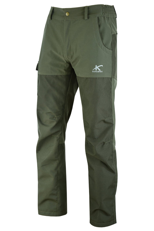 KONUSTEX - Pantalone da caccia KONUSTEX TENACE impermeabile verde - Caccia Outdoor Ciclismo Fitness, Pantaloni - OnTheRoad.shop