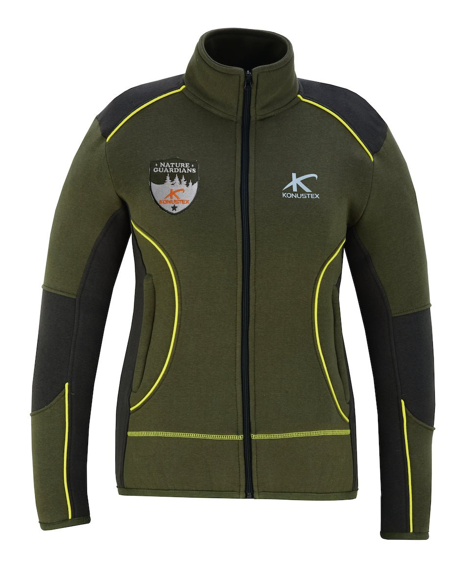 Felpa KONUSTEX AMINTA donna verde grigia - OnTheRoad.shop - KONUSTEX