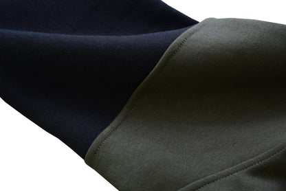 Felpa KONUSTEX LYSEO verde nera con cappuccio e rinforzi #357 - OnTheRoad.shop - KONUSTEX