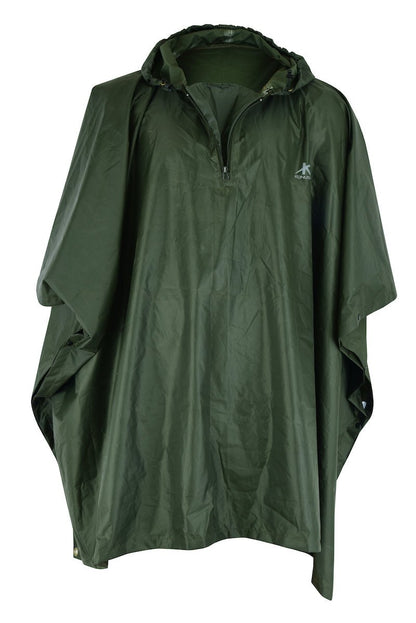 Giacca da caccia KONUSTEX LAXO PONCHO verde leggero impermeabile anti vento - OnTheRoad.shop - KONUSTEX