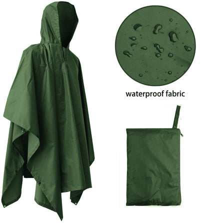 Giacca da caccia KONUSTEX LAXO PONCHO verde leggero impermeabile anti vento - OnTheRoad.shop - KONUSTEX