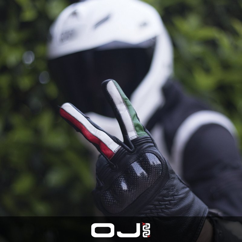 Guanti 4 stagioni OJ FIGHTER 1.8 in pelle con protezioni, italia - OnTheRoad.shop - OJ