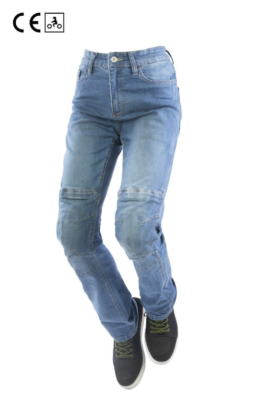 Jeans moto OJ RELOAD LADY 4 stagioni elasticizzato con protezioni - OnTheRoad.shop - OJ