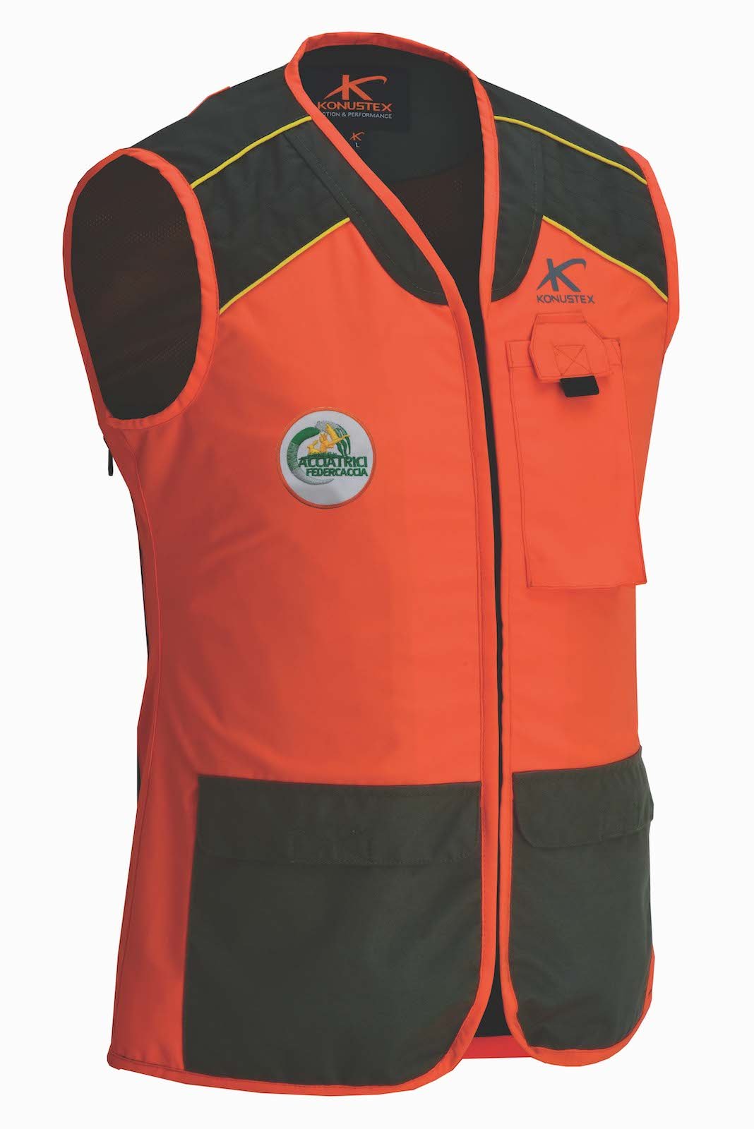 KONUSTEX GAMETOP LADY Gilet da caccia da donna arancione resistente all’acqua, battuta al cinghiale OnTheRoad.shop KONUSTEX