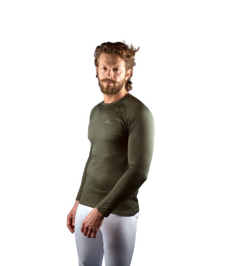 KONUSTEX T-shirt maglia caccia outdoor COLDTOP-30 Lupetto Polipropilene verde - OnTheRoad.shop - KONUSTEX