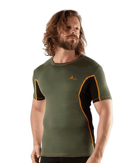 KONUSTEX T-shirt maglia caccia outdoor GAMEMAX-20 Polipropilene verde invernale - OnTheRoad.shop - KONUSTEX