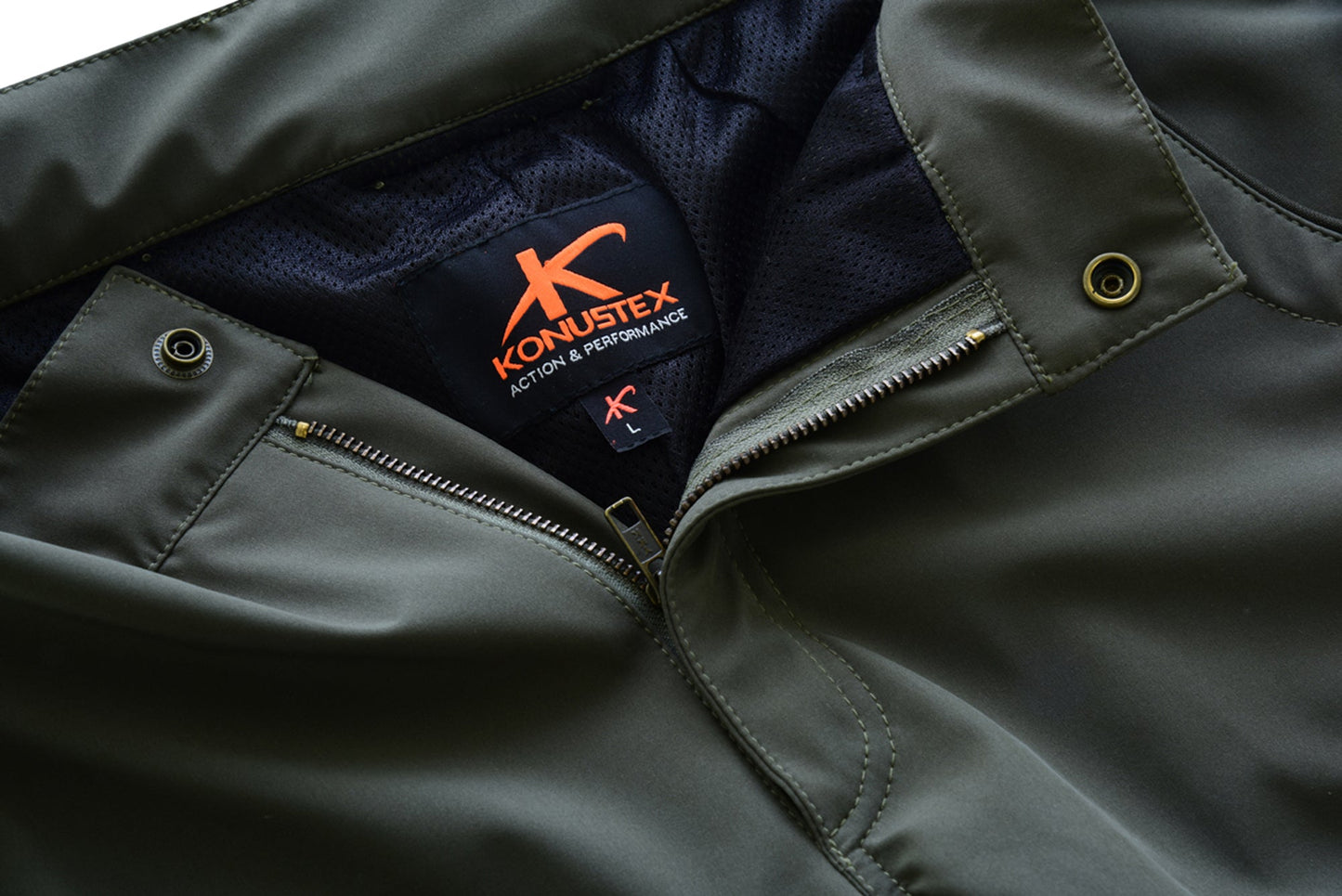 KONUSTEX TENACE Pantalone da caccia impermeabile verde - OnTheRoad.shop - KONUSTEX