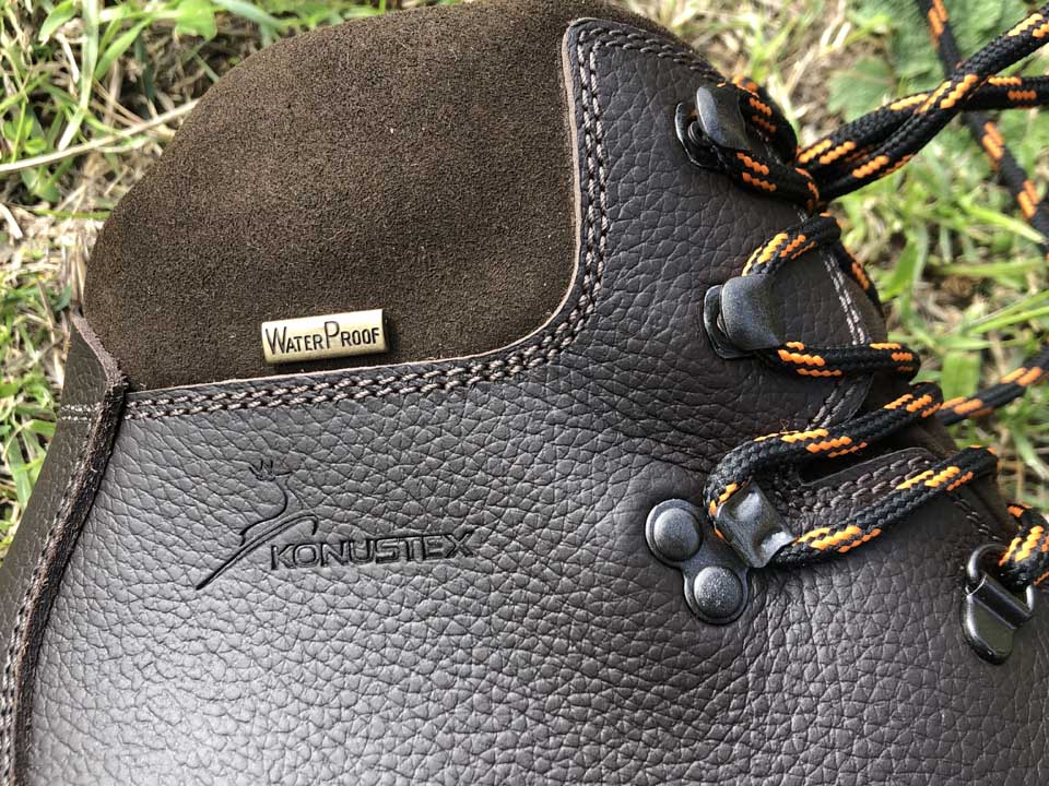 Scarpe da caccia KONUSTEX CERTANO elegante in pelle marrone suola Vibram - OnTheRoad.shop - KONUSTEX