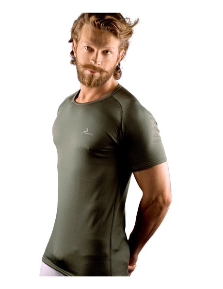 T-shirt maglia caccia outdoor KONUSTEX PROGAME-20 uomo Polipropilene verde - OnTheRoad.shop - KONUSTEX