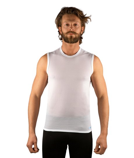 T-shirt maglia canotta caccia outdoor KONUSTEX K-FLEX 10 uomo sportiva rete Polipropilene bianco - OnTheRoad.shop - KONUSTEX