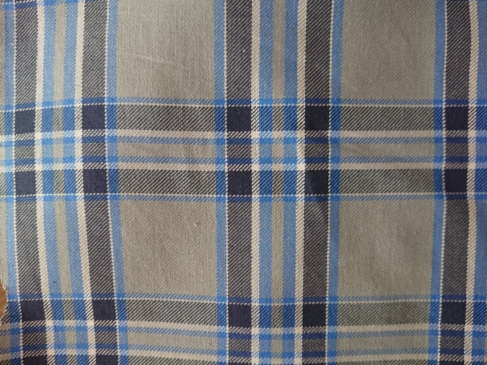 Tessuto TARTAN blu 100% puro cotone - OnTheRoad.shop - MEC